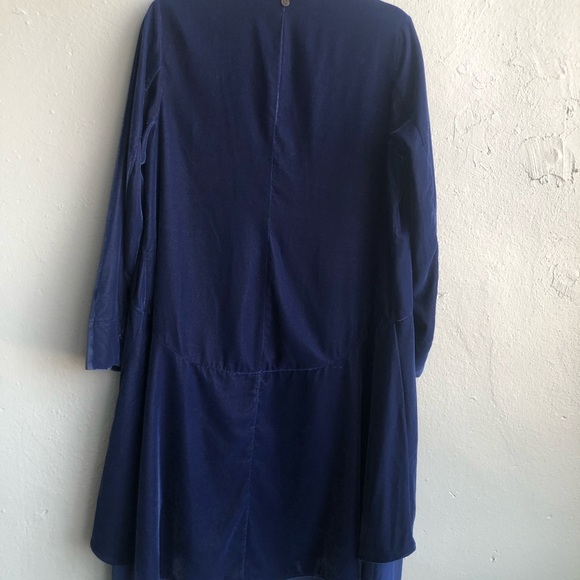 Soft Surrounding Velour Size Small Cover Up Royal Blue - Picture 9 of 9
